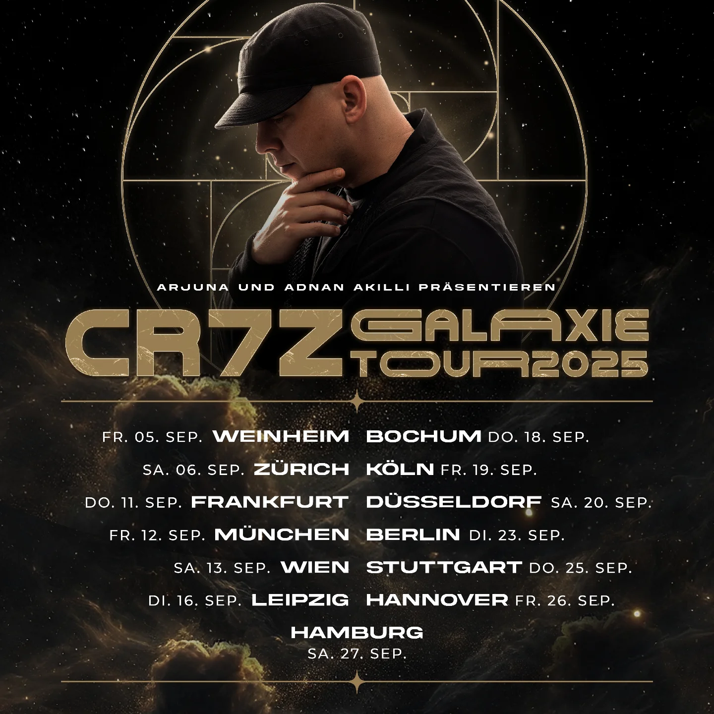 Cr7z Galaxie Tour Tour Poster 2025